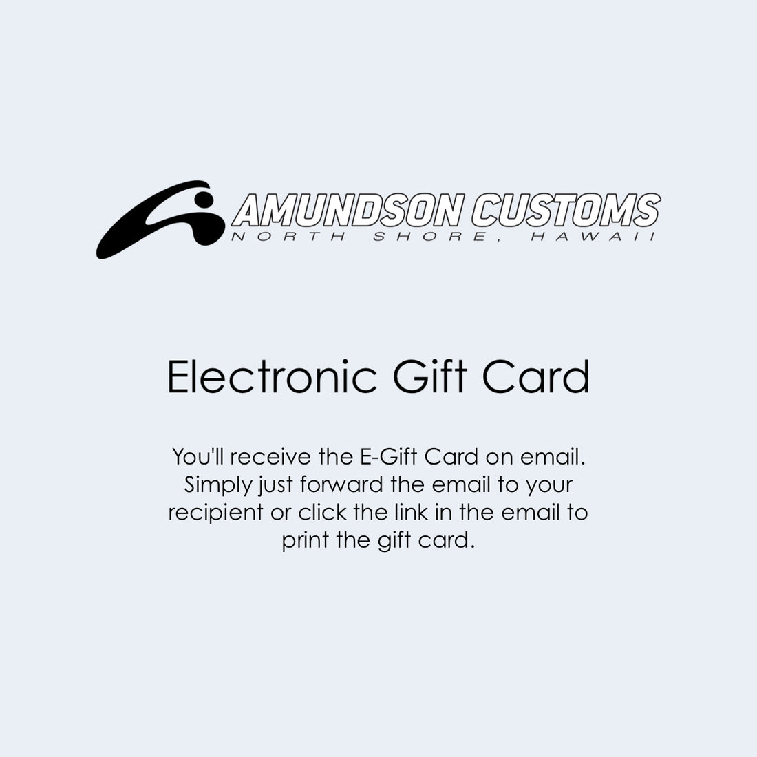 Amundson Foil E-Gift Card